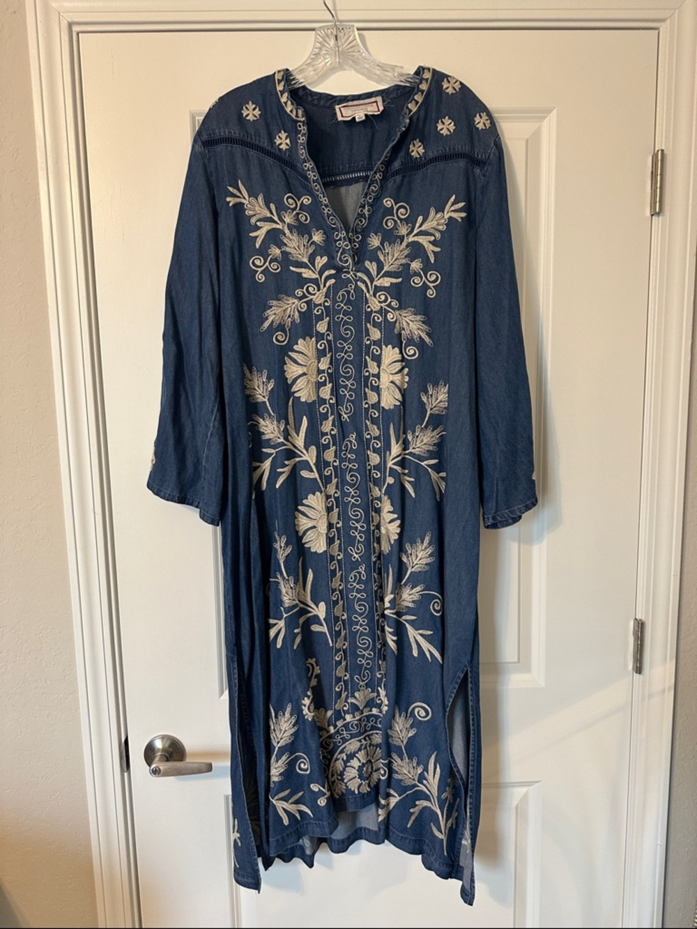 Johnny Was WESTERN TRIM HENLEY DRESS